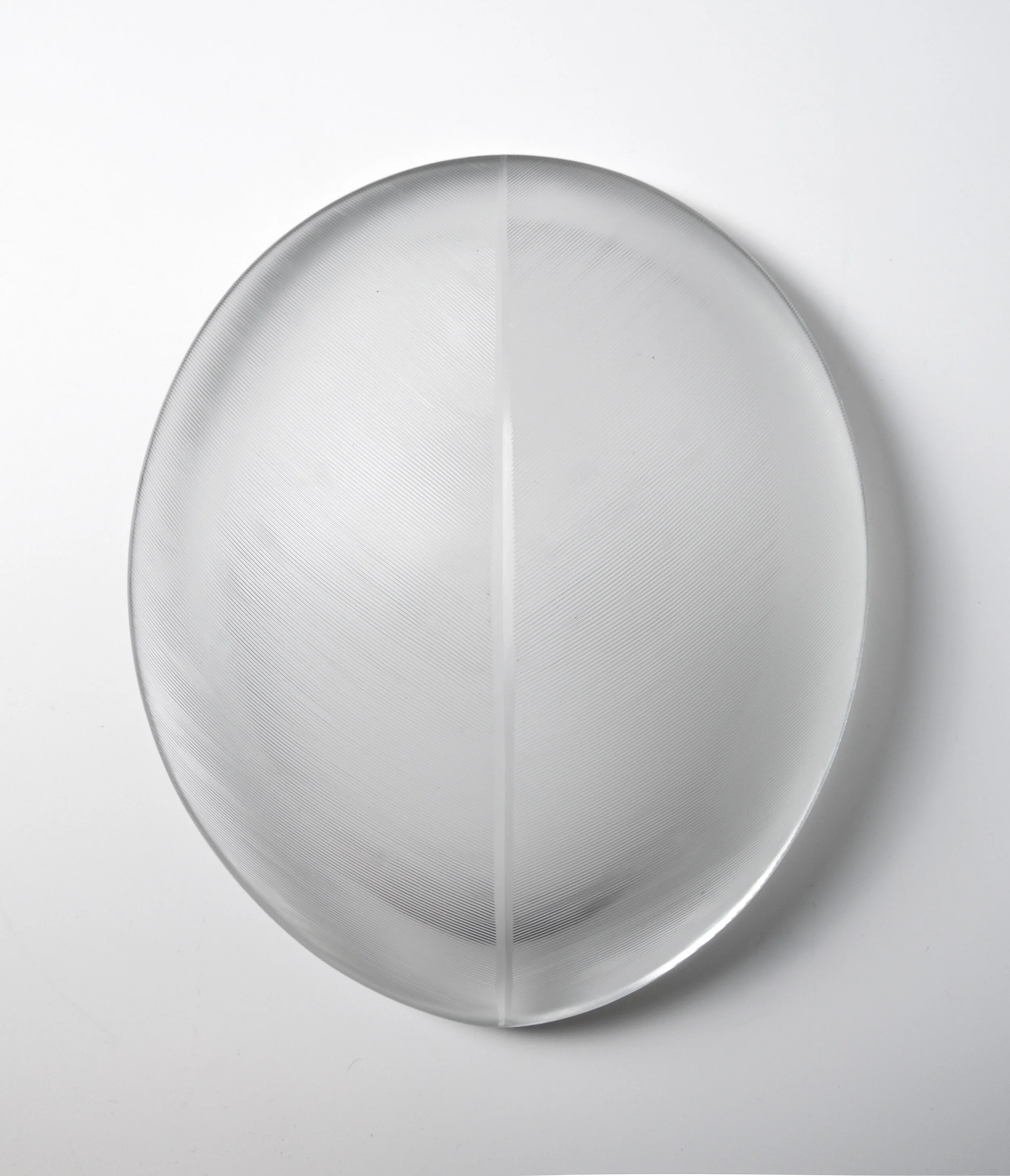 Tapio Wirkkala Glass Leaf Dish Model No 3337 Iittala Finland circa